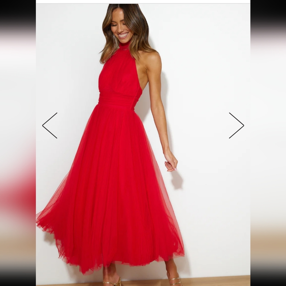 Hello Molly Tangled Up Red Princess Dress Size 6 NWT